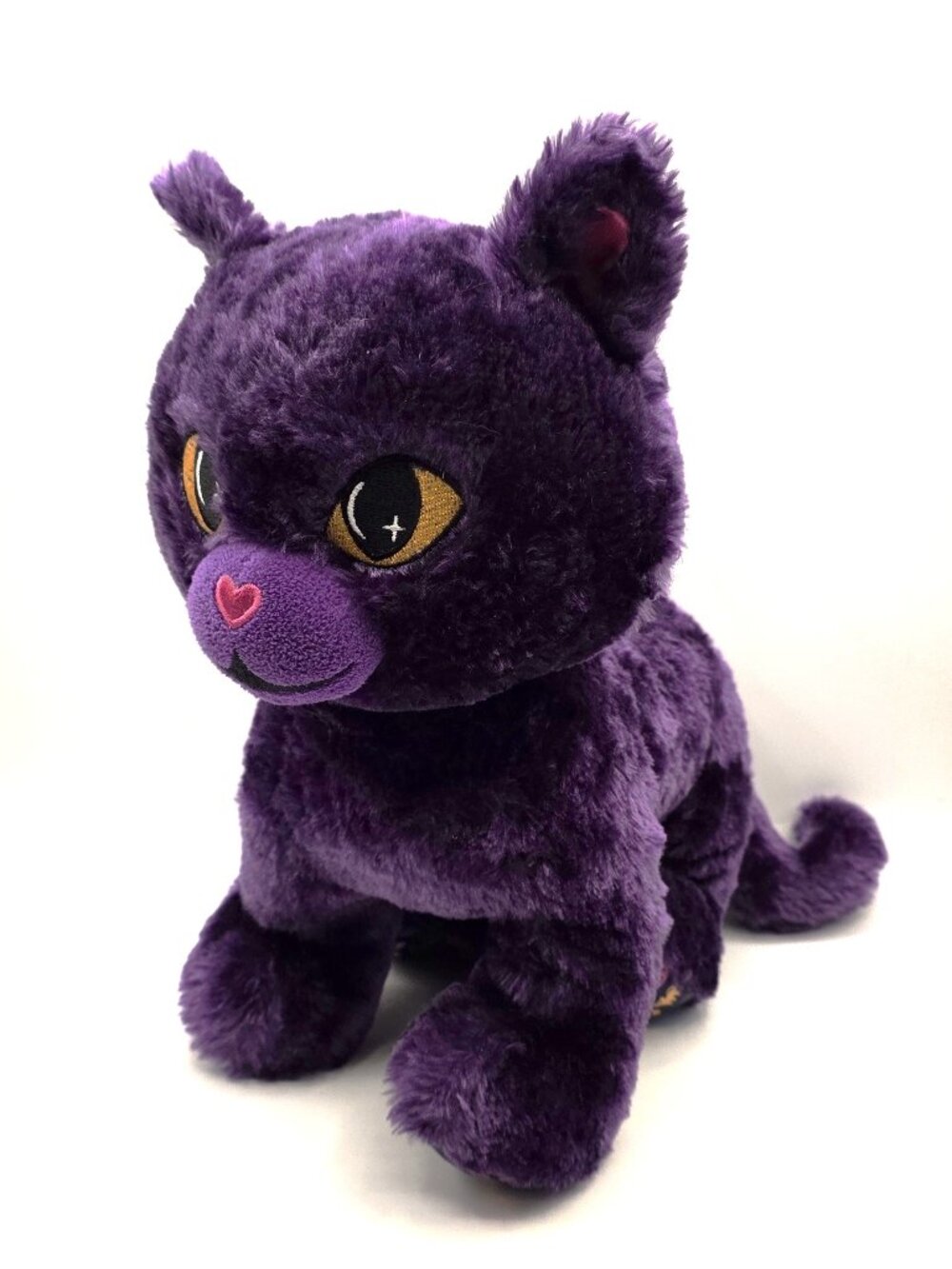 Build A Bear Dark Purple Moon Kitty Cat Halloween Plush 2020 12" Soft Rare BAB